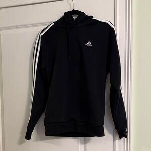Adidas Black and White Men's Hoodie